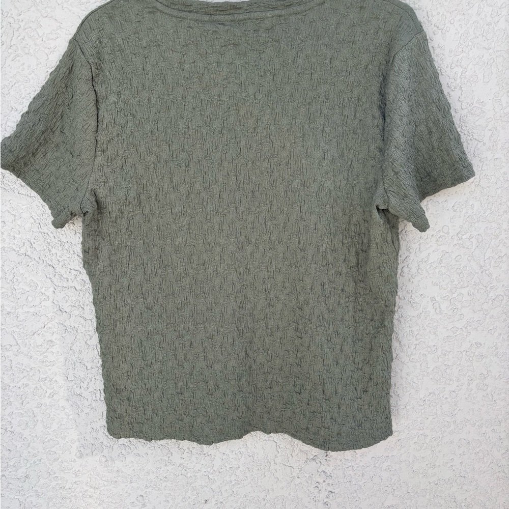 Olive‎ Textured Women's Top - Picture 5 of 5